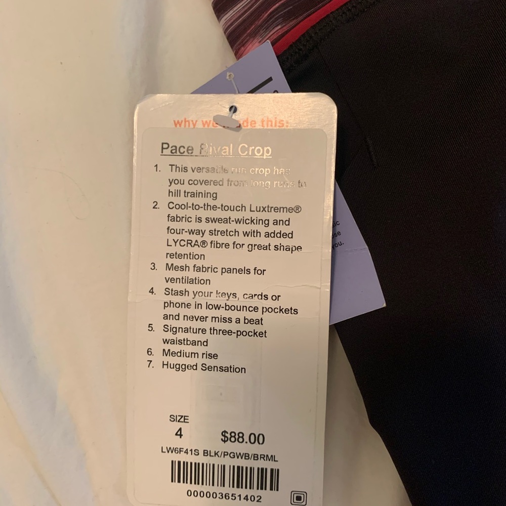 Lululemon Pace Rival Crops - Picture 7 of 9